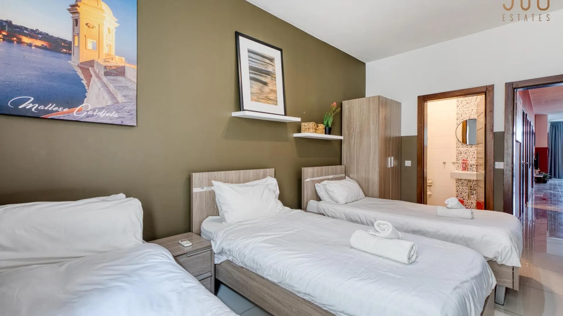 A Lovely 3 Bedroom, 3 Baths Home In The Centre Of Gzira By 360 Estates Apartment